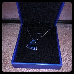 Blue beautiful stone necklace